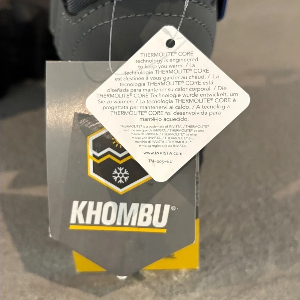 Khombu Bobby Thermalite insulated,waterproof,bungee tie,velcro close,rugged sole